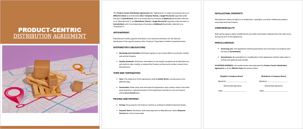 Product-Centric-Distribution-Agreement