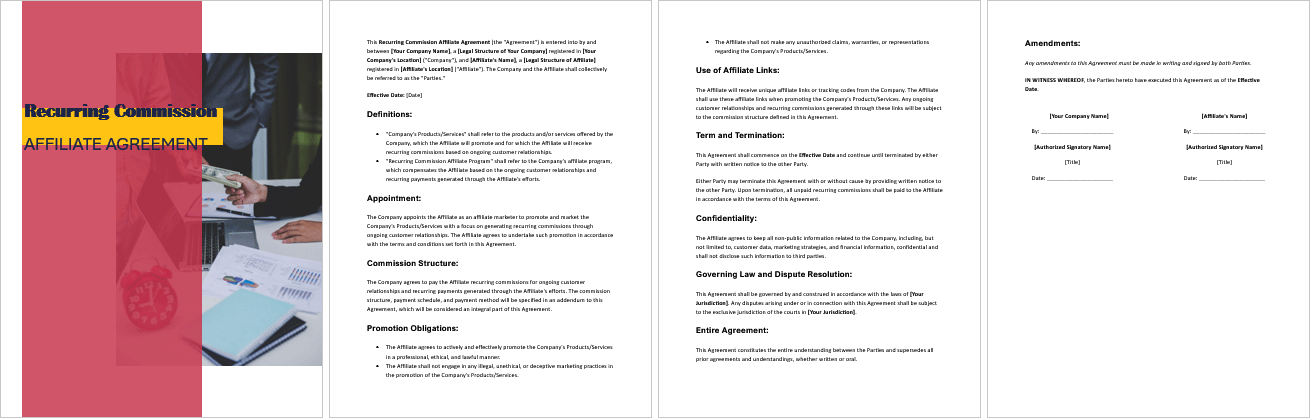 Recurring-Commission-Affiliate-Agreement