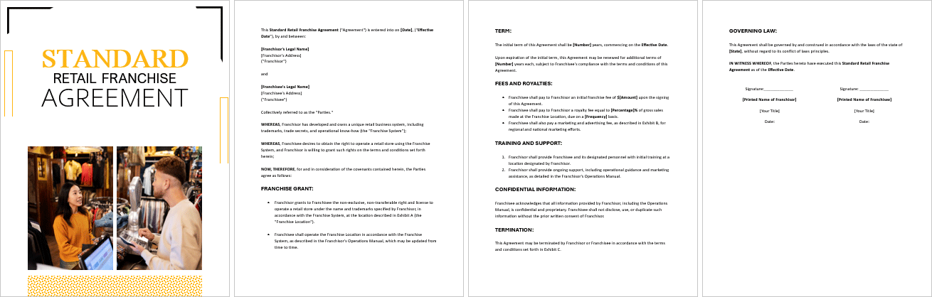 Standard-Retail-Franchise-Agreement
