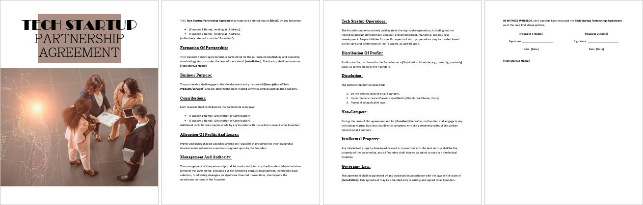 Tech-Startup-Partnership-Agreement