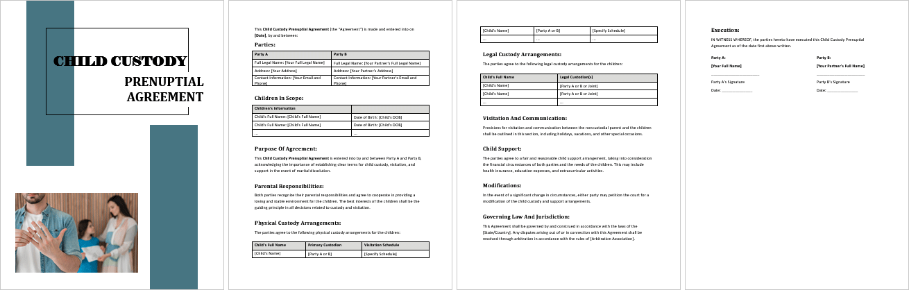 Child-Custody-Prenuptial-Agreement-Image