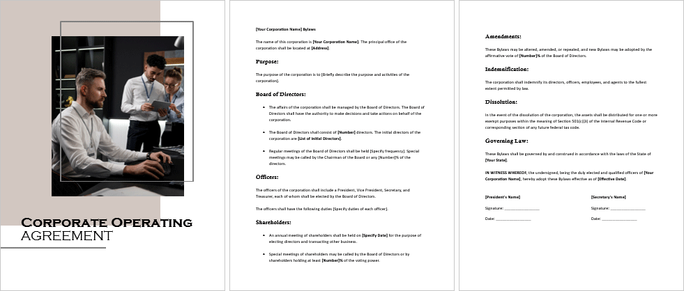 Corporate-Operating-Agreement-Image