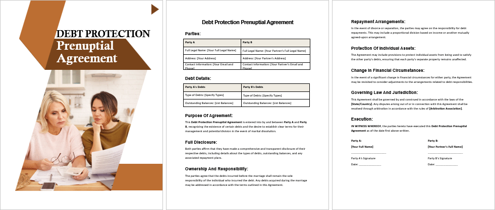Debt-Protection-Prenuptial-Agreement-Image