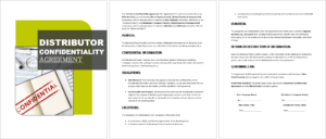 Distributor Confidentiality Agreement