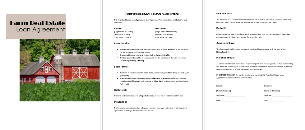 Farm-Real-Estate-Loan-Agreement-Image