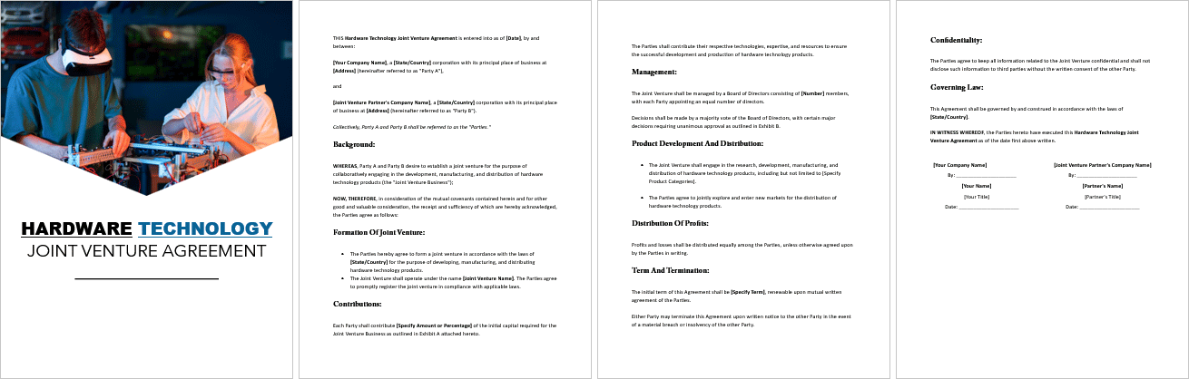 Hardware-Technology-Joint-Venture-Agreement