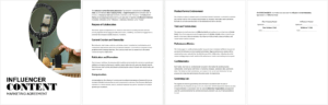 Influencer Content Marketing Agreement