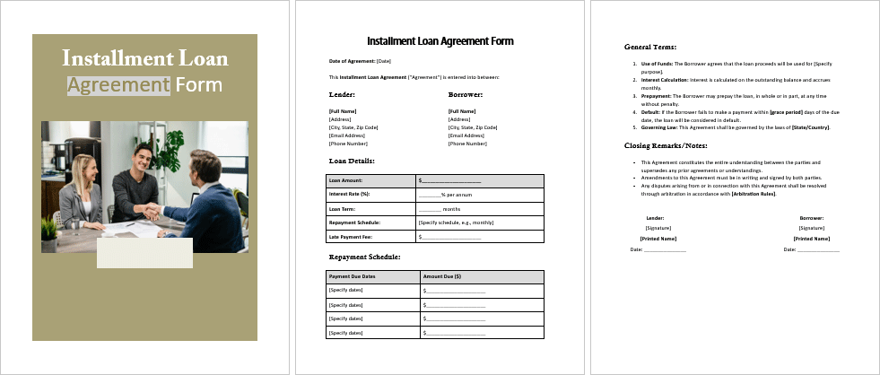 Installment-Loan-Agreement-Form-Image