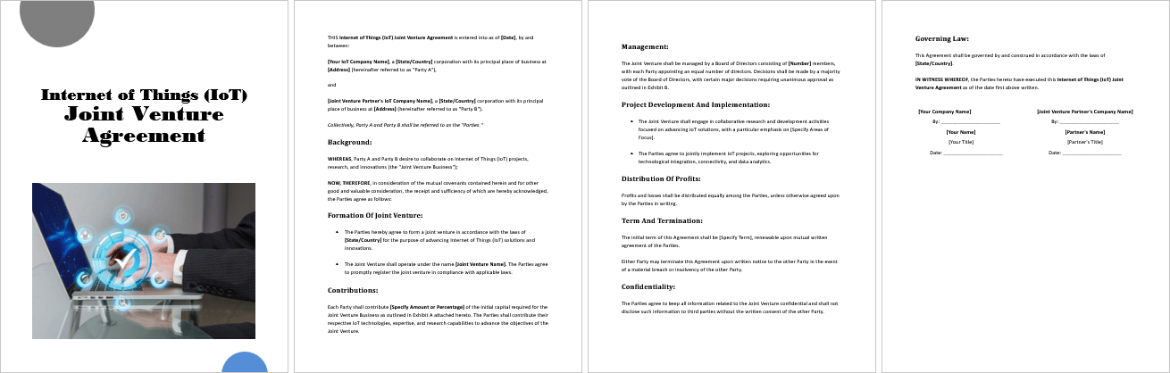 Internet-of-Things-IoT-Joint-Venture-Agreement