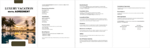 Luxury Vacation Rental Agreement