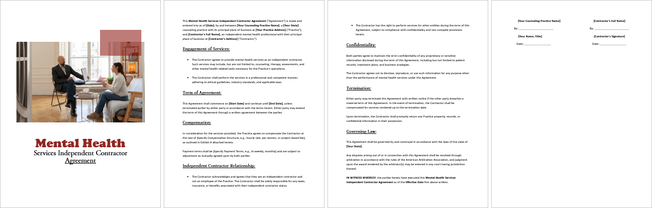 Mental-Health-Services-Independent-Contractor-Agreement