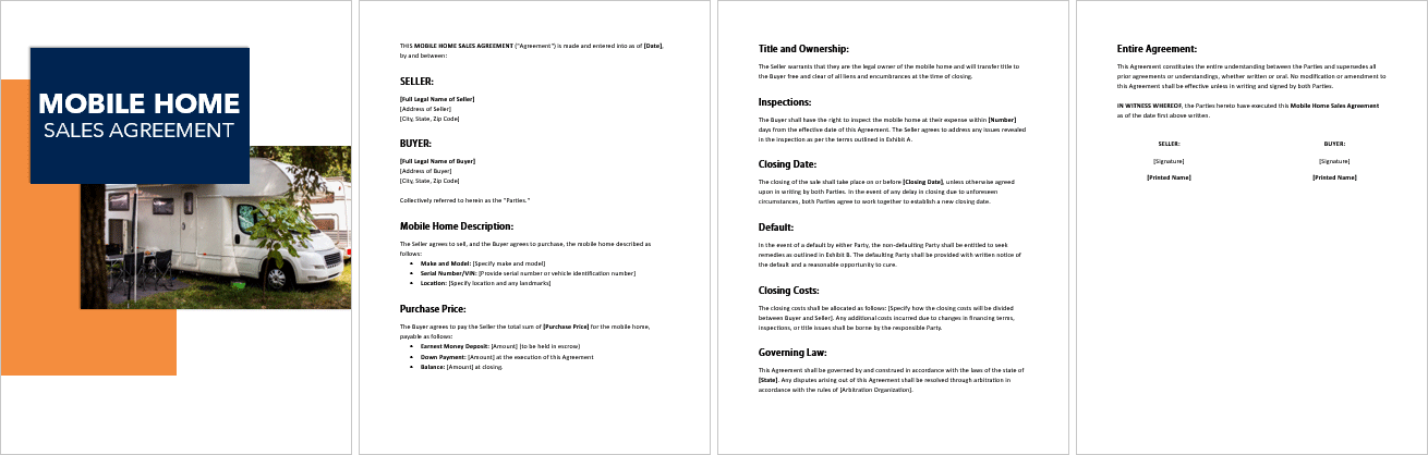 Mobile-Home-Sales-Agreement