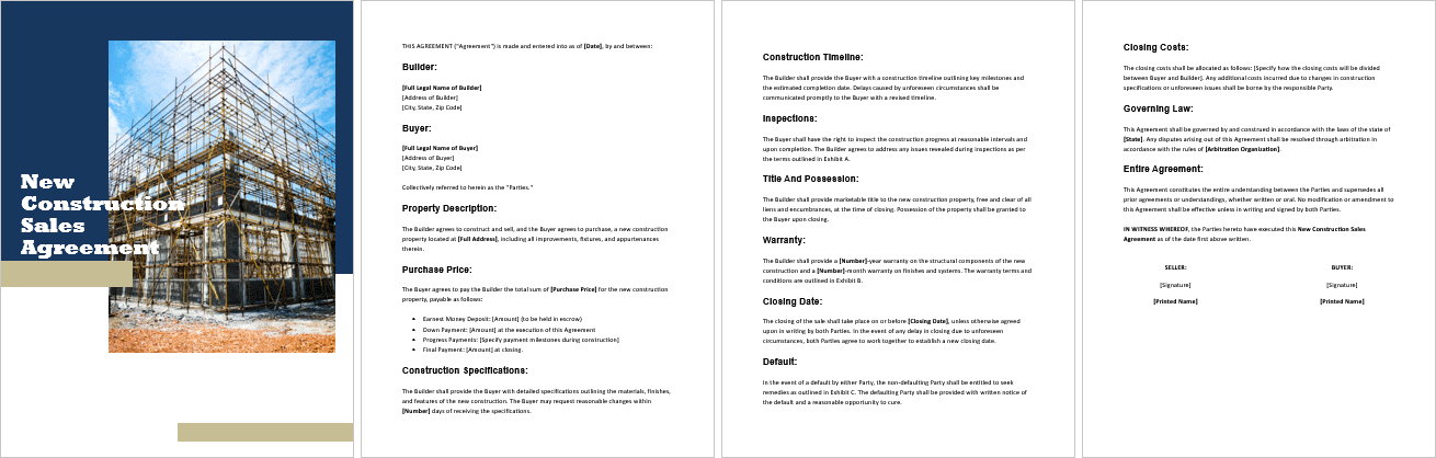New-Construction-Sales-Agreement