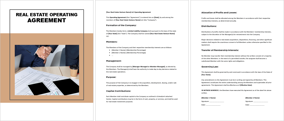 Real-Estate-Operating-Agreement-Image
