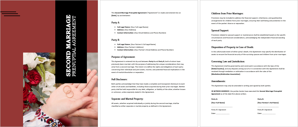 Second-Marriage-Prenuptial-Agreement-Image