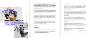 Social Media Content Marketing Agreement