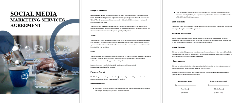 Social-Media-Marketing-Services-Agreement