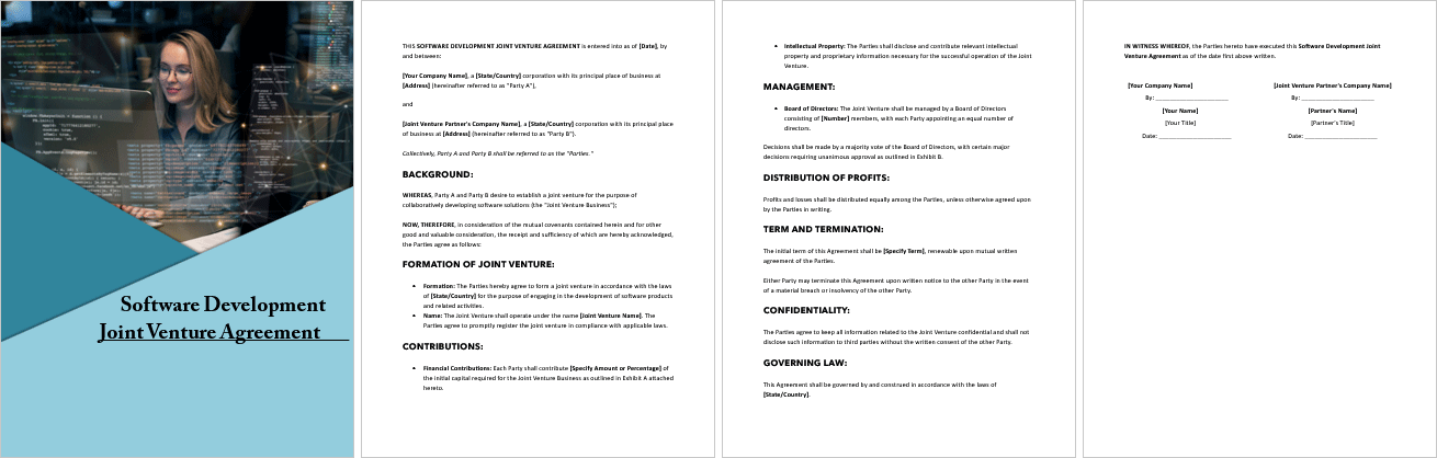 Software-Development-Joint-Venture-Agreement