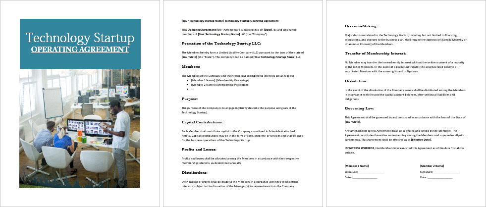 Technology-Startup-Operating-Agreement-Image