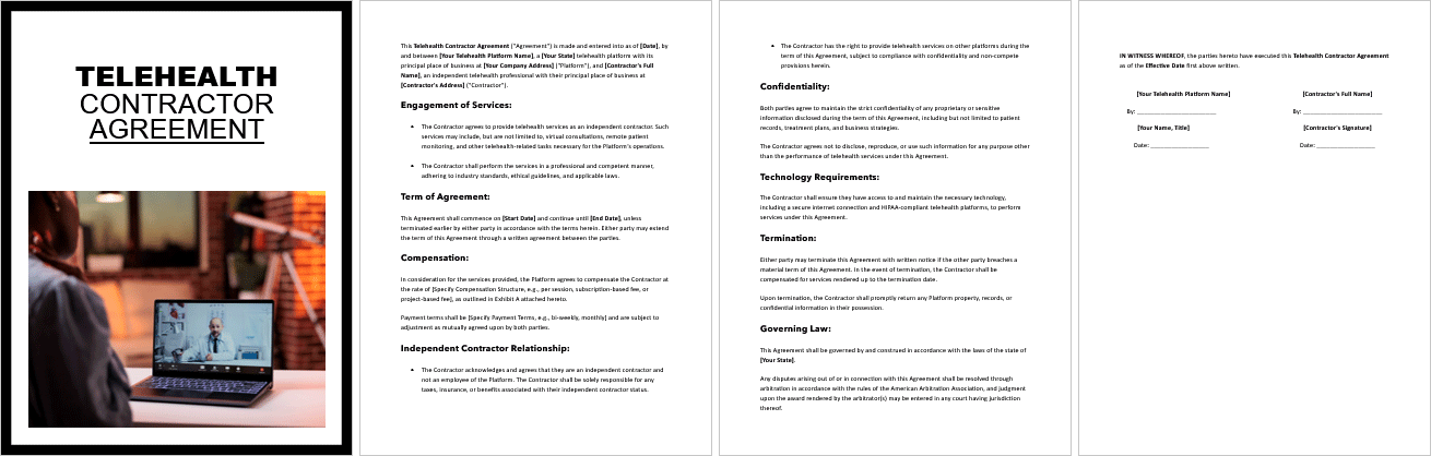 Telehealth-Contractor-Agreement