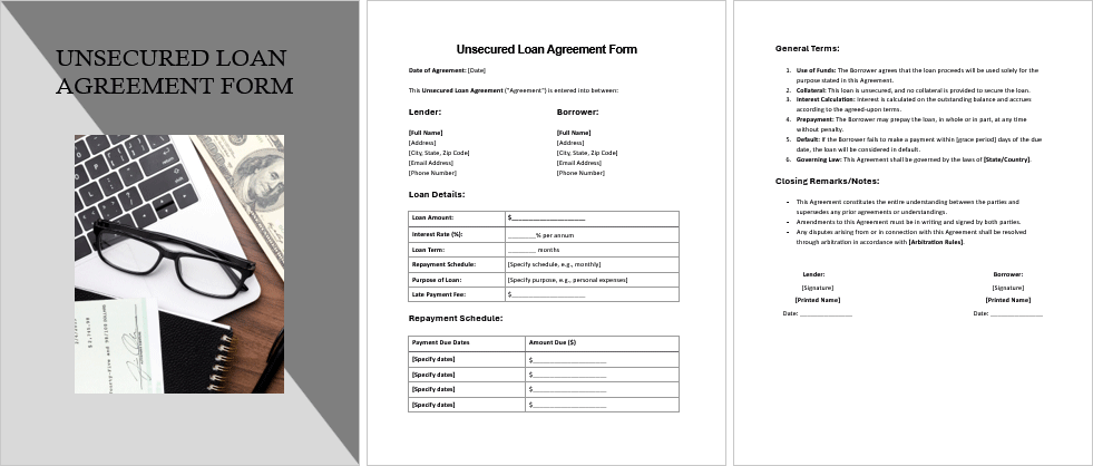 Unsecured-Loan-Agreement-Form-Image