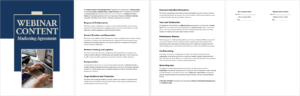 Webinar Content Marketing Agreement