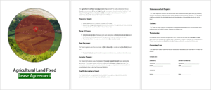 Agricultural Land Fixed Lease Agreement