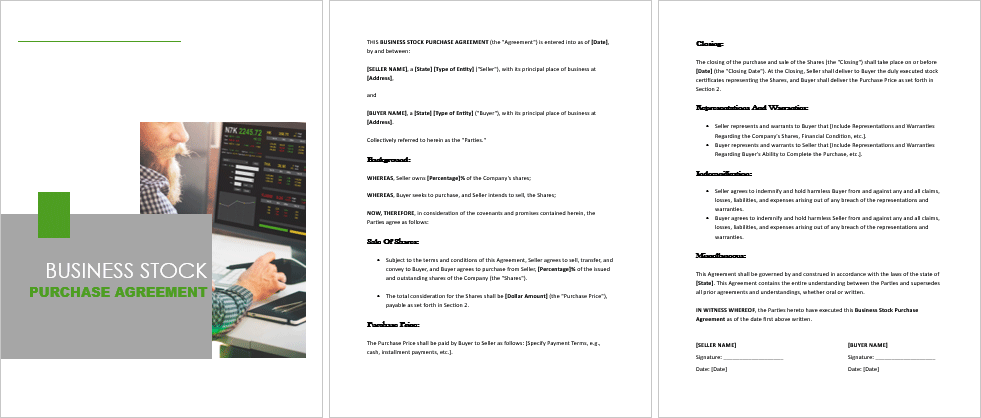 Business-Stock-Purchase-Agreement-Image