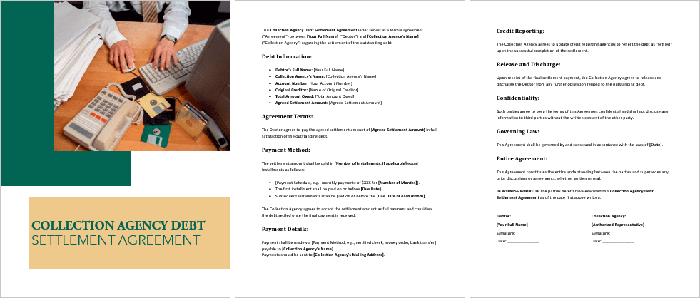 Collection-Agency-Debt-Settlement-Agreement-Image