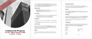 Commercial Property Lease Agreement with Fixed Term