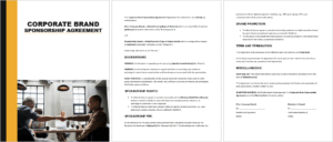 Corporate Brand Sponsorship Agreement
