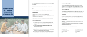 Corporate Non-Profit Sponsorship Agreement