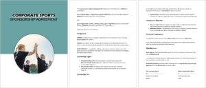 Corporate Sports Sponsorship Agreement