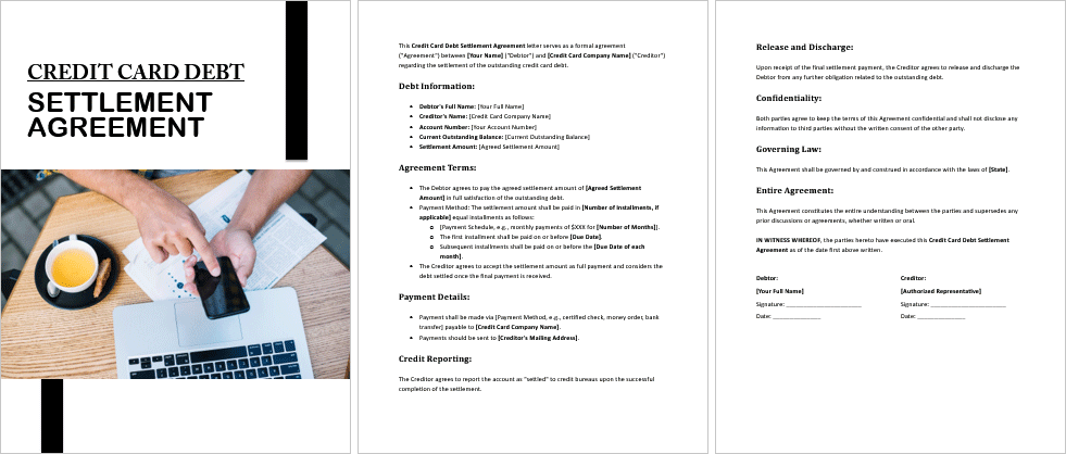 Credit-Card-Debt-Settlement-Agreement-Image