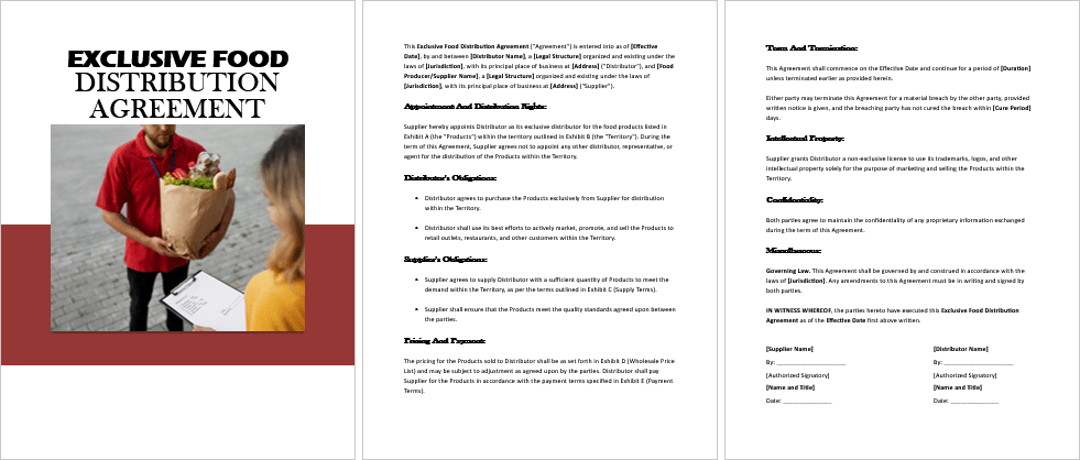 Exclusive-Food-Distribution-Agreement-Image