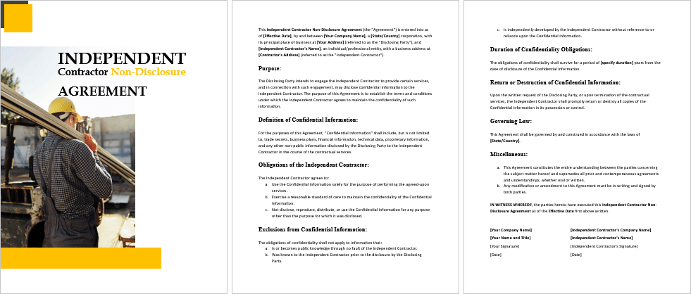 Independent-Contractor-Non-Disclosure-Agreement-Image