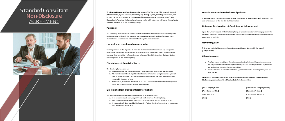 Standard-Consultant-Non-Disclosure-Agreement-Image