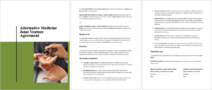 Alternative Medicine Joint Venture Agreement