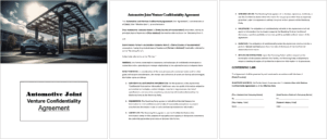 Automotive Joint Venture Confidentiality Agreement