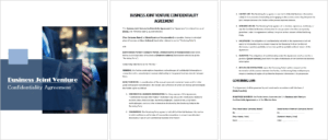 Business Joint Venture Confidentiality Agreement
