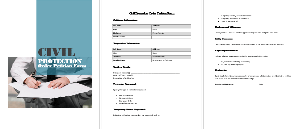 Civil-Protection-Order-Petition-Form-Image