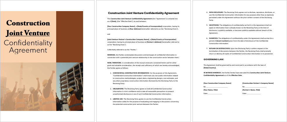 Construction-Joint-Venture-Confidentiality-Agreement-Image