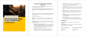 Environmental Joint Venture Confidentiality Agreement