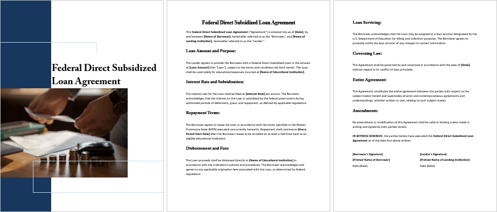 Federal-Direct-Subsidized-Loan-Agreement-Image
