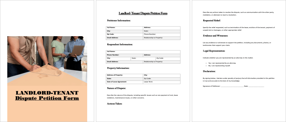 Landlord-Tenant-Dispute-Petition-Form-Image