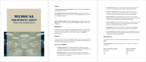 Medical Equipment Joint Venture Agreement