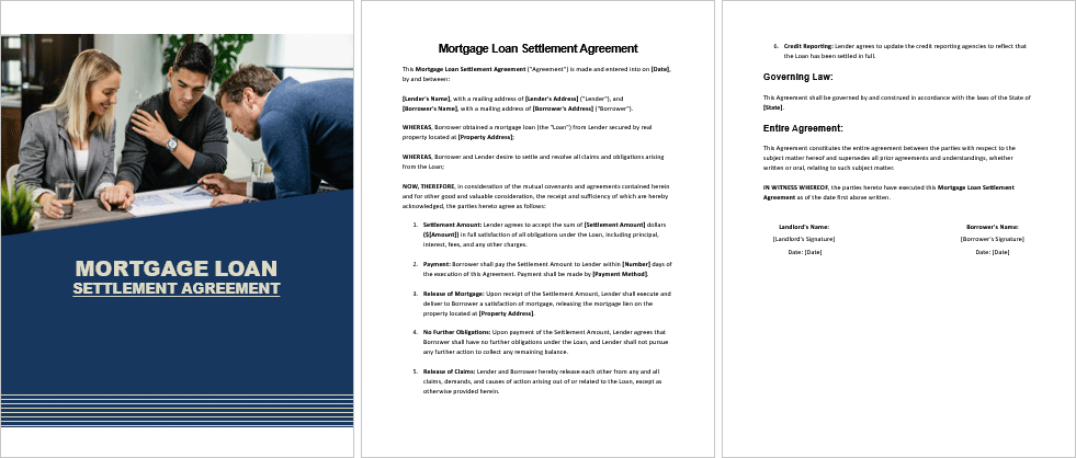 Mortgage-Loan-Settlement-Agreement-Image