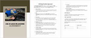 Oil Change Franchise Agreement