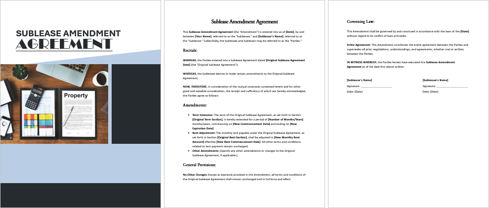 Sublease-Amendment-Agreement-Image