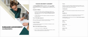 Sublease Assignment Agreement